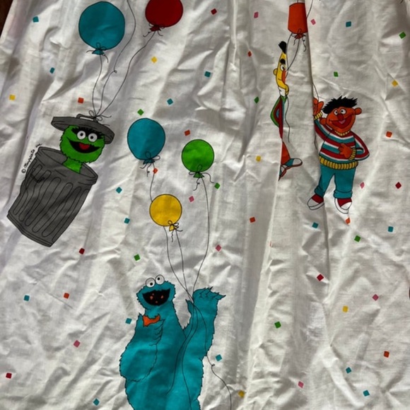 1980s - 1990s Jim Henson Sesame Street curtains, set of 2 , made in Canada - Picture 10 of 16
